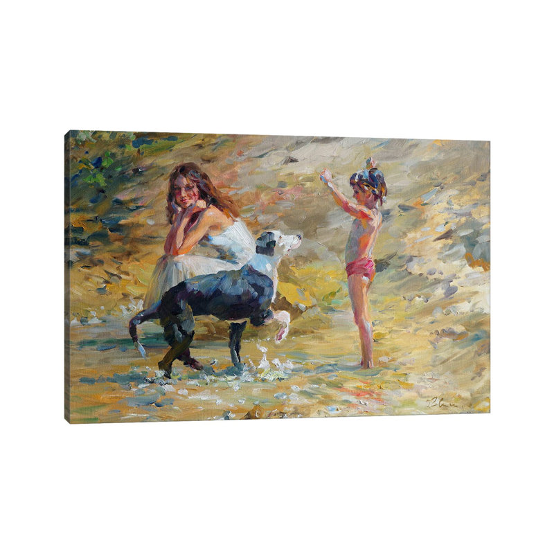 The Game - Wrapped Canvas Painting, 66.04 cm H x 45.72 cm W x 3.175 cm D