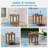16 Inch Round Outdoor Side Table Adirondack Plastic/Resin Patio Side Table Weather Resistant End Table with Storage Shelf （Set of 2）-1624185077