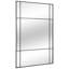 Miroir de fenêtre rectangulaire en métal noir Lanyiah