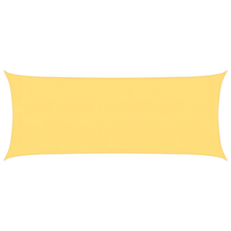 Toile d'ombrage rectangulaire 13,1 pi x 19,7 pi East Urban Home, Jaune, 9 pi 8 po x 13 pi 1 po