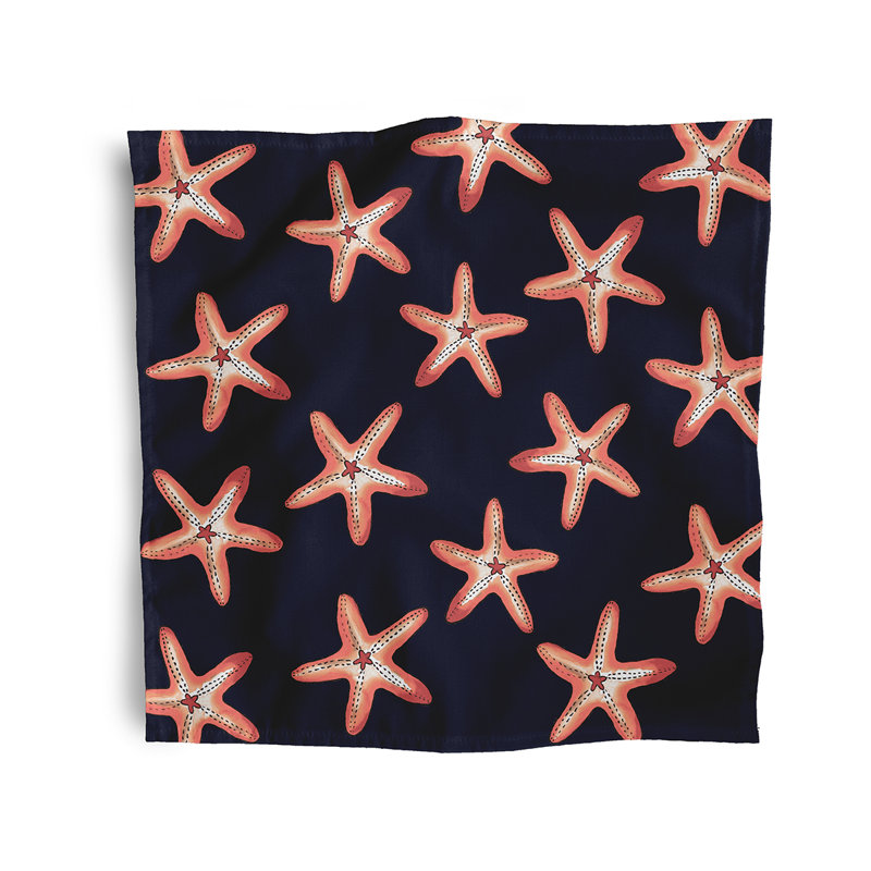 Tosha Polyester Square Napkin, Navy