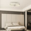50cm 6-Speed LED Dimmable Reversible Modern Caged Ceiling Fan With Light And Remote Control
