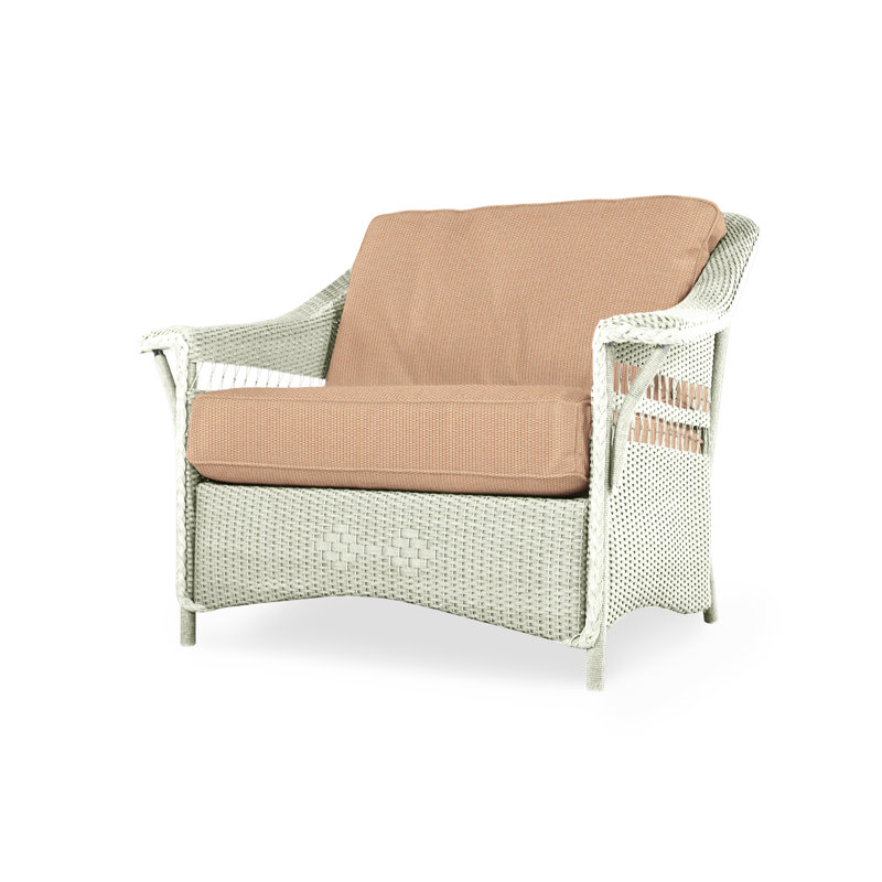 Nantucket Outdoor Lounge Chair, Remy Graphite, Ivory
