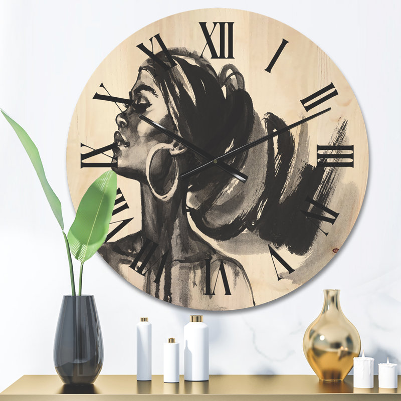 Horloge murale en bois, Moyen