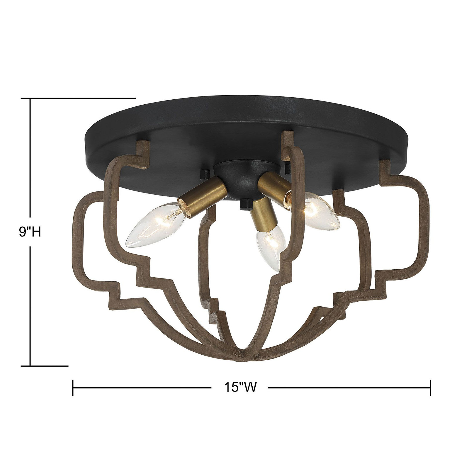 Wales 3 - Light Flush Mount