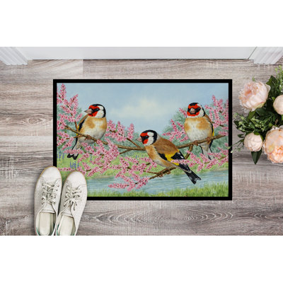 Tapis de porte d’extérieur anti-dérapant européen goldfinch