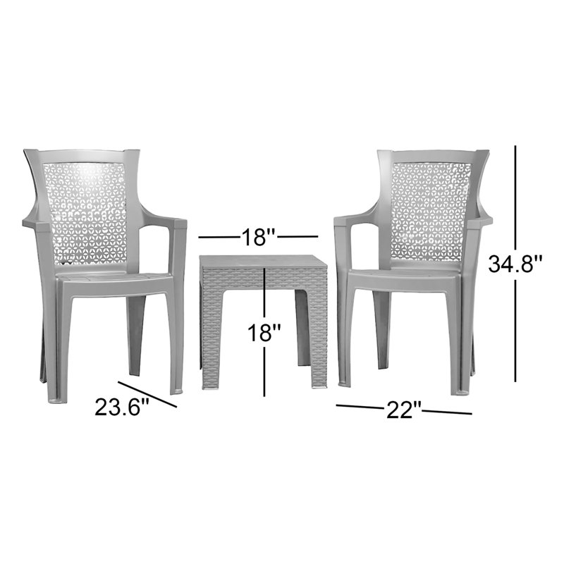 Sobia Patio Dining Set with, Brown