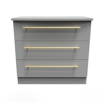 Fully Assembled Addasyn 3 Drawer 76.5Cm W Chest of Drawers