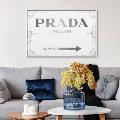 Milan Sign - Textual Art on Canvas