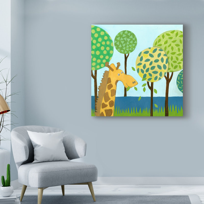 « jungle fun iii », art sur toile, H 35 po x l 35 po x P 2 po