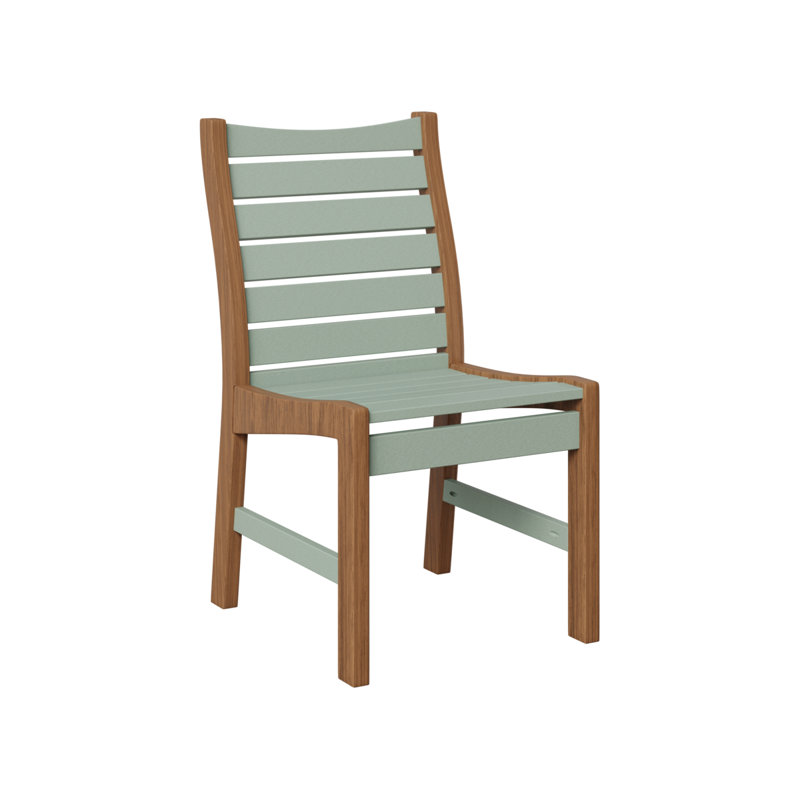 Chaise de salle à manger Berlin Gardens Bristol, Green Gray/Antique Mahogany