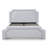 Elegant Upholstered Bed Frame With Nailhead Trim.-1679277603-1679277604