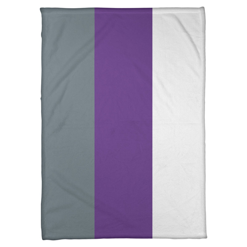 Couverture polaire basket Sacramento, l 50 po x L 60 po, Gris ardoise / mauve / blanc