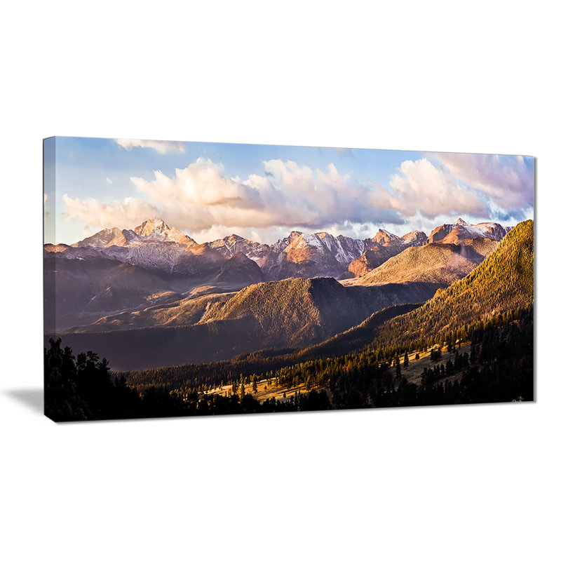 « cloud over long », reproduction de photo sur toile, H 16 po x l 32 po x P 1 po