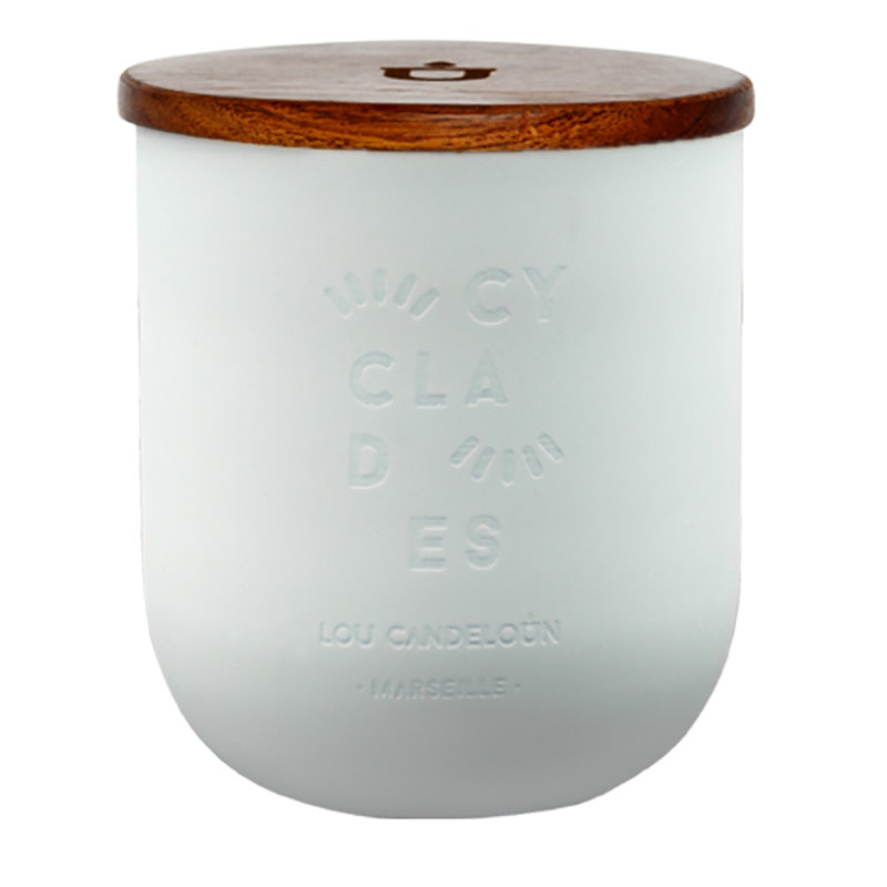 Cyclades Scented Jar Candle, 14cm H x 12.5cm W x 12.5cm D