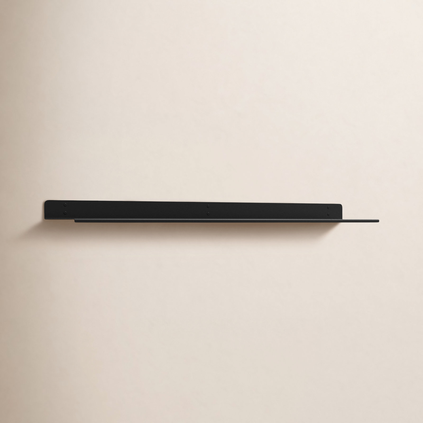 Maja Display Floating Shelf, Black, 2" H x 36" W x 6" D