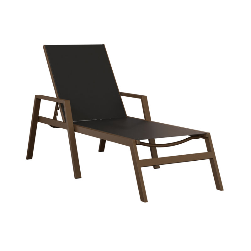 Méridienne Berlin Gardens Vida, Filon de bois mesquite, Noir