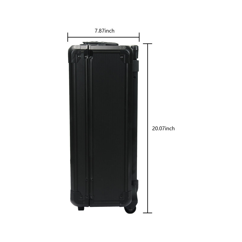 4 899Pcs Outil de bricoleur avec serrure et rangement portable - Boîte à outils roulante pour l'entretien du jardin, Black