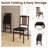 Folding Dining Chair Armless Kitchen Dining Room Chairs With Rubber Wood Legs Anti-slip Foot Pads Modern Chair For Home-1519901515