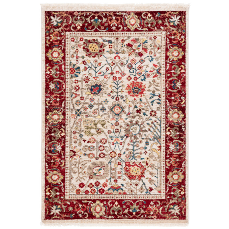 Tapis performance oriental Kurtz, Rectangulaire 8 pi x 10 pi, Ivory/Red
