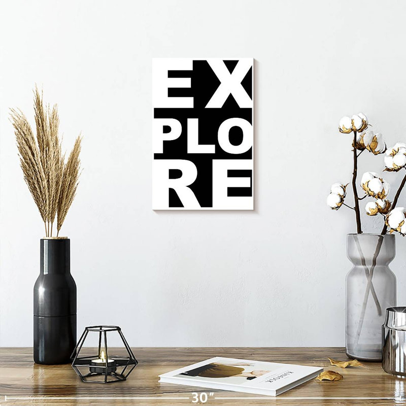 Tergel Explore Typography, 12" H x 8" W