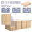 60 inch Wall-Mounted Double Bathroom Vanity With Resin Vanity Top