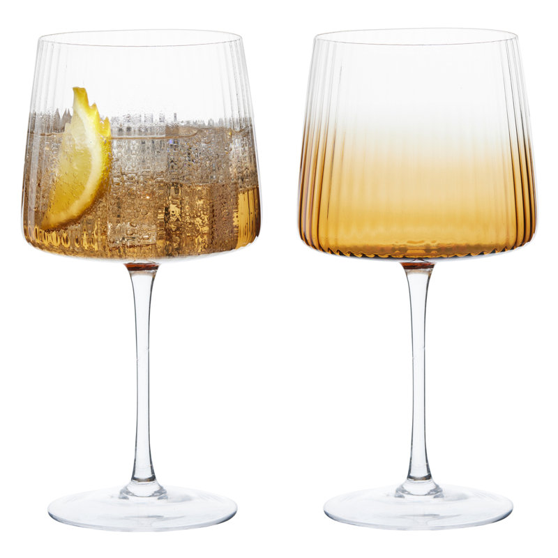 Empire Gin Glasses, Amber