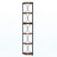 Étagère d'angle à 6 niveaux, bibliothèque d'angle 67 "