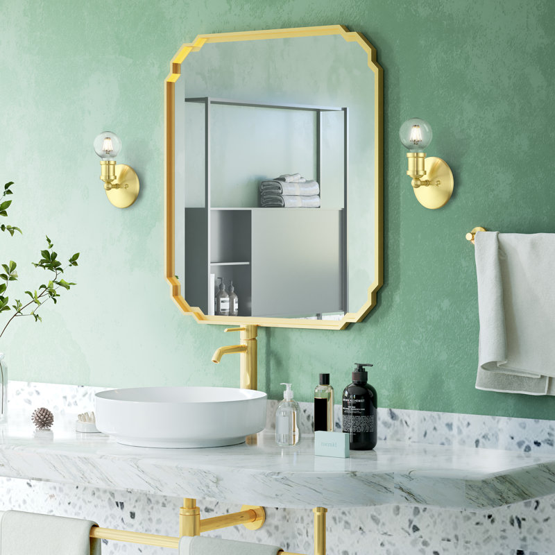 Grogan Dimmable Bath Sconce, Satin Brass