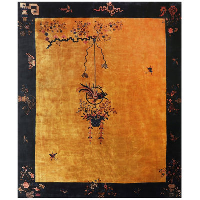 Tapis art déco chinois antique des années 1920