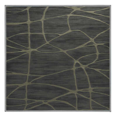 Machine Washable Abstract Gray Area Rug