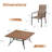 8-Perosn Patio Dining Set with 60" Sqaure Metal Dining Table and 8 Textilene Armrest Chairs-1233456634