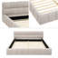 Lit plateforme tapissier surbaissé avec tête de lit à profil bas, sans sommier tapissier-1241537201-1250976319