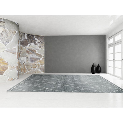 Tapis gris/ivoire Pisano