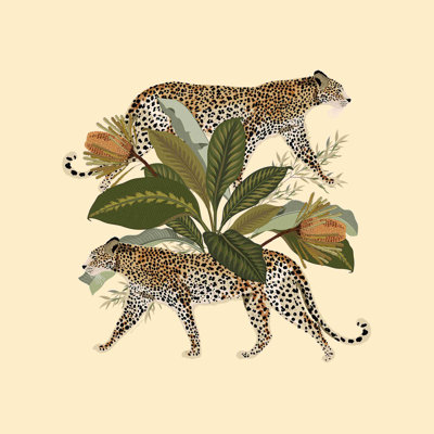 «Risette Cheetah Light», impression sur toile tendue
