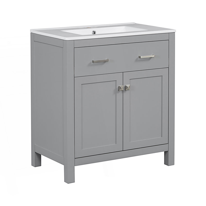 Ensemble de meuble-lavabo Modern, Gris