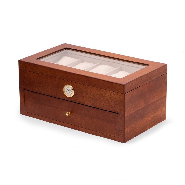 Wood Watch Box + Drawers