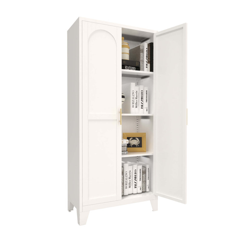 Armoire 61 po 2 portes, Blanc