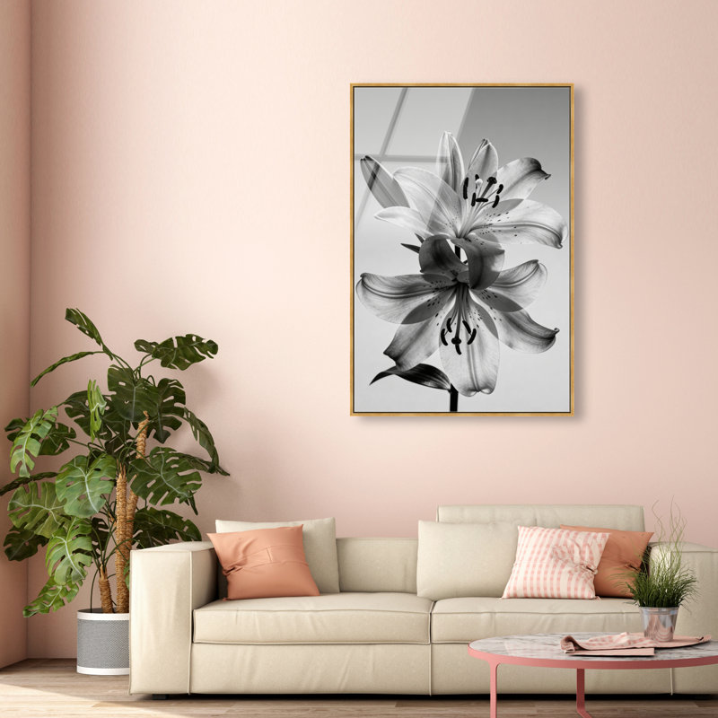 Beautifully Balanced Print by Oliver Gal, 55" H x 37" W, Gold Floater Frame