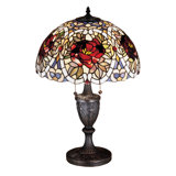Meyda Tiffany & Stained Glass Metal Table Lamp