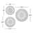 Seagrass Handmade Woven Floral Basket Plate Home Wall Decor with Black and White Accents