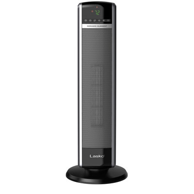 Chaufferette tour électrique en céramique avec télécommande 29 "1500W Lasko, noir, CT30754
