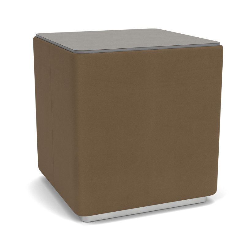 Table de salon avec plateau en stratifié Darsey, Argent; taupe Patriot Plus, 16", Sergé sarrasin