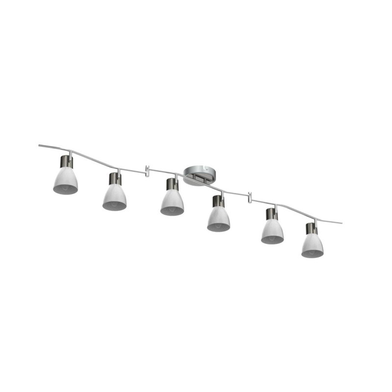 Kilia 48'' 6 -Light Swing Arm Track Track Kit with Dimmable and Adjustable Head