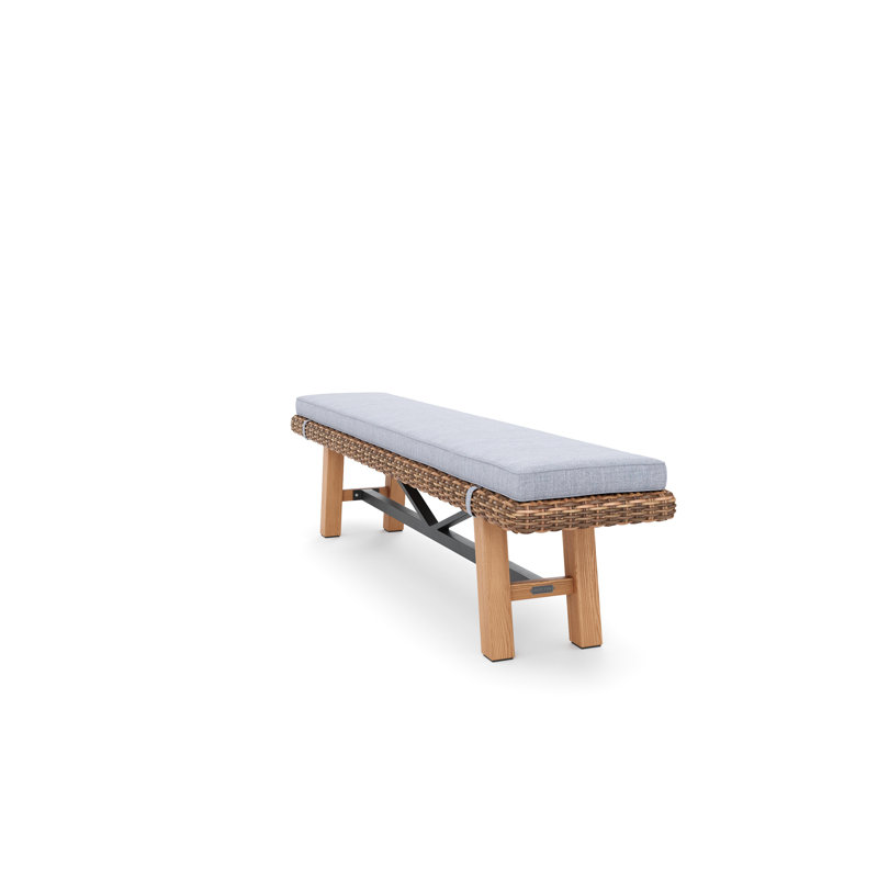 Truss Outdoor Teak Dining Bench
