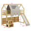 Structure de lit en mezzanine avec tente-930137518-930137517