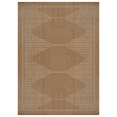 Geometric Easy-Care Indoor/Outdoor Flat Woven Area Rug