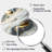 Abstract Geode Gold And White Marble IV - Abstract Marble Drop Shape Metal Wall Sculpture-220570012