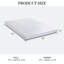 Housse de remplacement pour matelas 4 po en mousse viscoélastique gélifiée rafraîchissante, sans fibre de verre et lavable à la machine (canapé non inclus)-1142028648