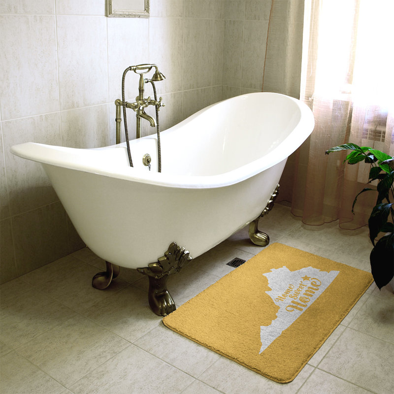 Tapis pour salle de bain richmond doux, l 21 po x L 34 po, Jaune